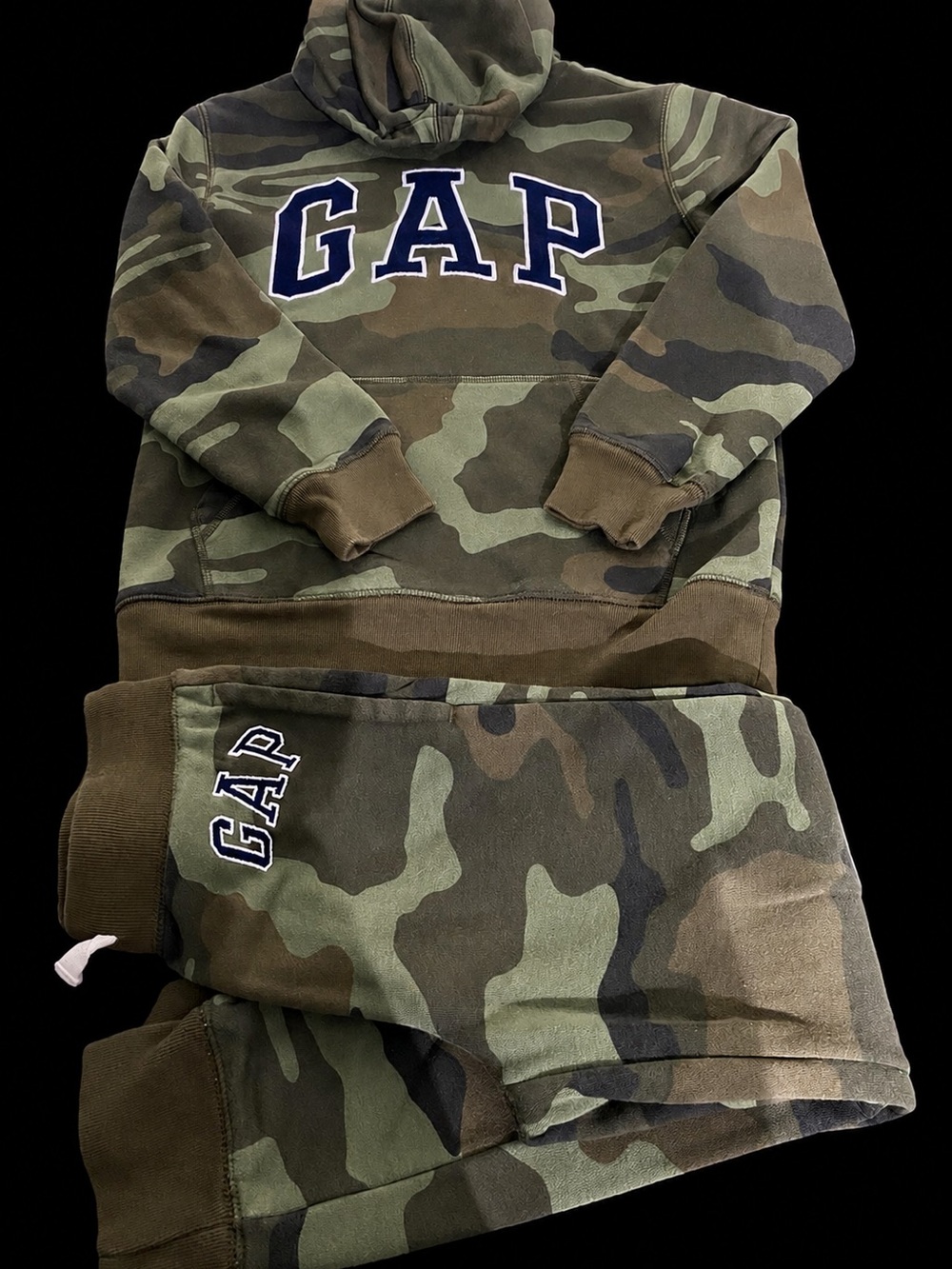 GAP Kids Camo Hoodie & Joggers Set - Green